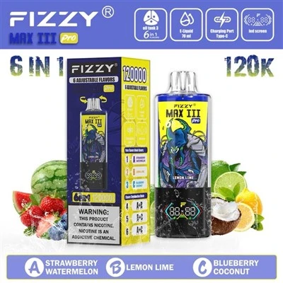 Veľkoobchod FIZZY MAX III PRO 6 v 1 120K Puffs