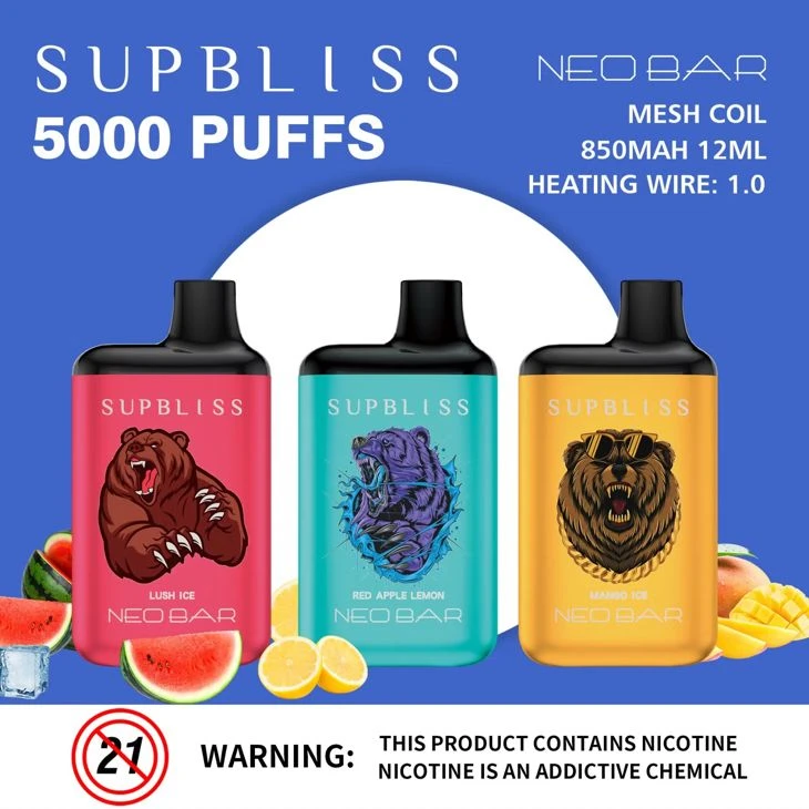 Supbliss Neo Bar 5000 Puffs Disposable Vape Wholesale factory