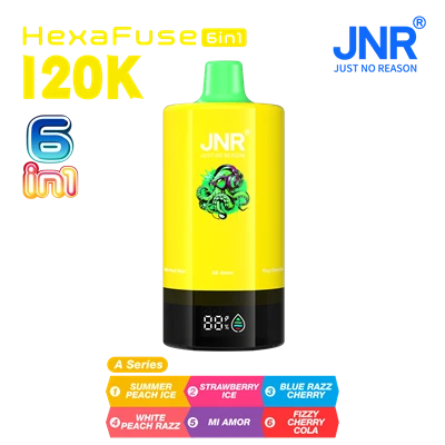 Jnr HexaFuse 6 v 1 120k jednorazovej vape